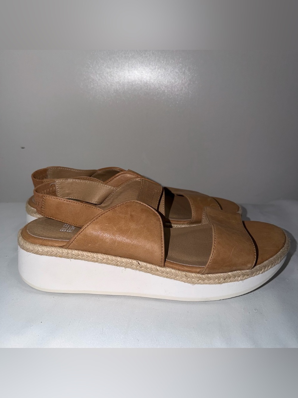 Eileen Fisher "Dash" strappy wedge sandals